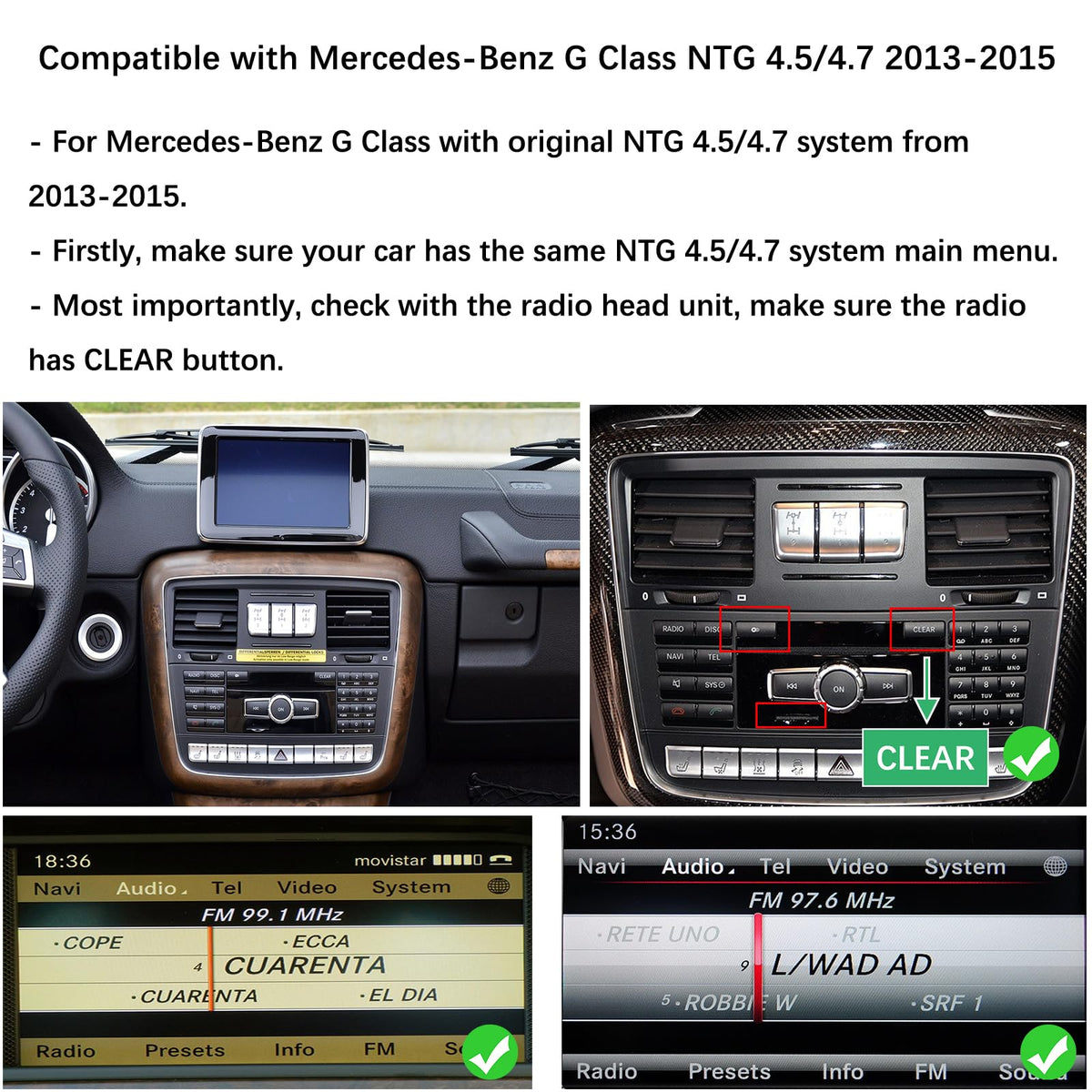 12.3" Wireless CarPlay Touchscreen for Mercedes-Benz G Class