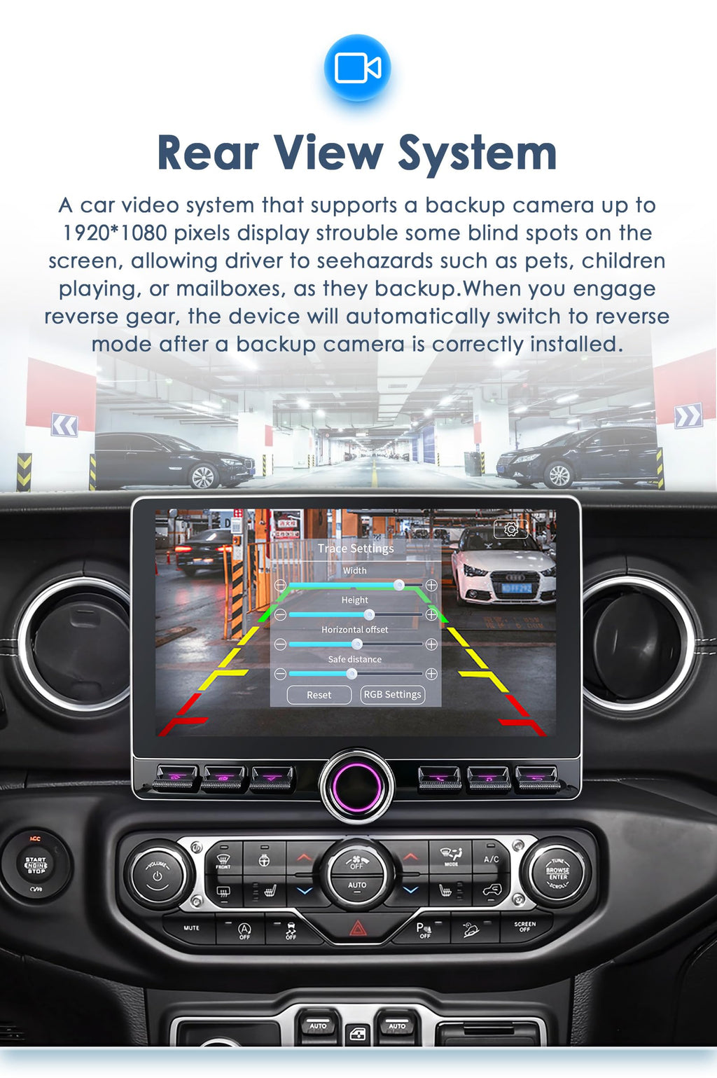 10.2” HD 4G+64GB Android15 Car Stereo Radio Upgrade for Jeep Wrangler JL & Gladiator JT 2018-2023 Volume Knob Keybutton Wireless Carplay/Android Auto Steering Wheel Control WiFi USB-C Fast Charging