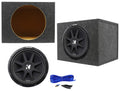 Kicker 43C154 Comp 15" 500 Watt Car Audio Subwoofer+Sealed Sub Box Enclosure