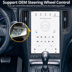 AuCar 14.4 Inch Touch Screen Android 13 Car Radio for Infiniti G37 2007-2013 Head Unit GPS Navigation Wireless Carplay Android Auto Stereo Multimedia Player 8GB RAM 128GB ROM, Carbon Fiber Trim