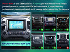 Radio Upgrade for Chevy Silverado Gmc Sierra 2014-2018,Carplay Android Auto
