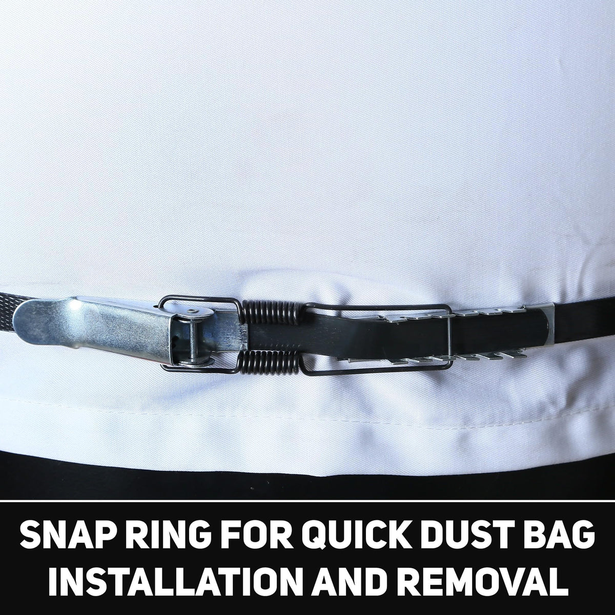 BUCKTOOL 1-1/2 HP Dust Collector, Internal Dust Baffle, 1100 CFM Airflow