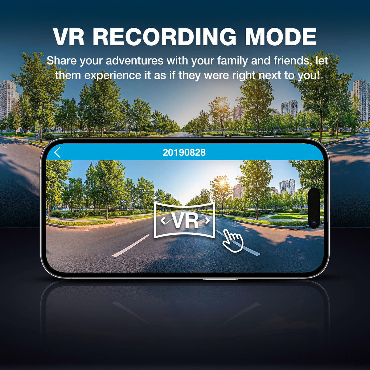 Type S P100 Smart 360° Dash Camera Front & Inside, Parking Surveillance, 1080P Blind Side Coverage, VR 360 Video Recording Mode, Automatic Night Vision, Uber Lyft, SD Card Included