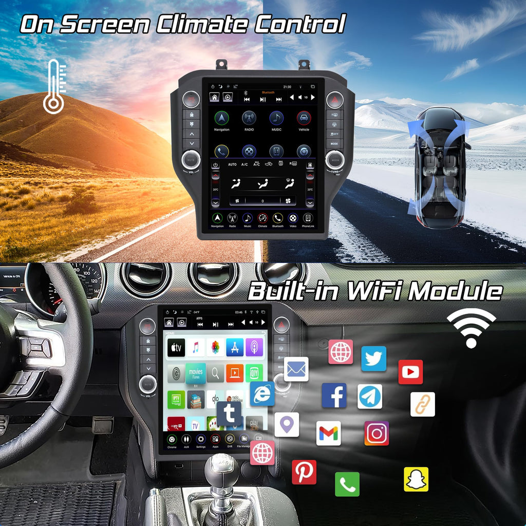 LINKSWELL GEN 5 Car Radio for Ford Mustang 2015-2023 Upgrade